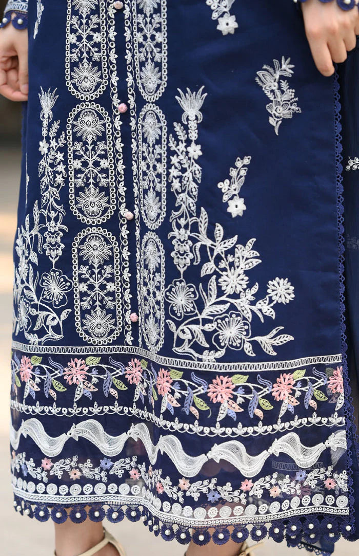 Rimal - Luxury Lawn 3PC Chikenkari Heavy Embroidered Suit | EA-094 Summer Luxe '26