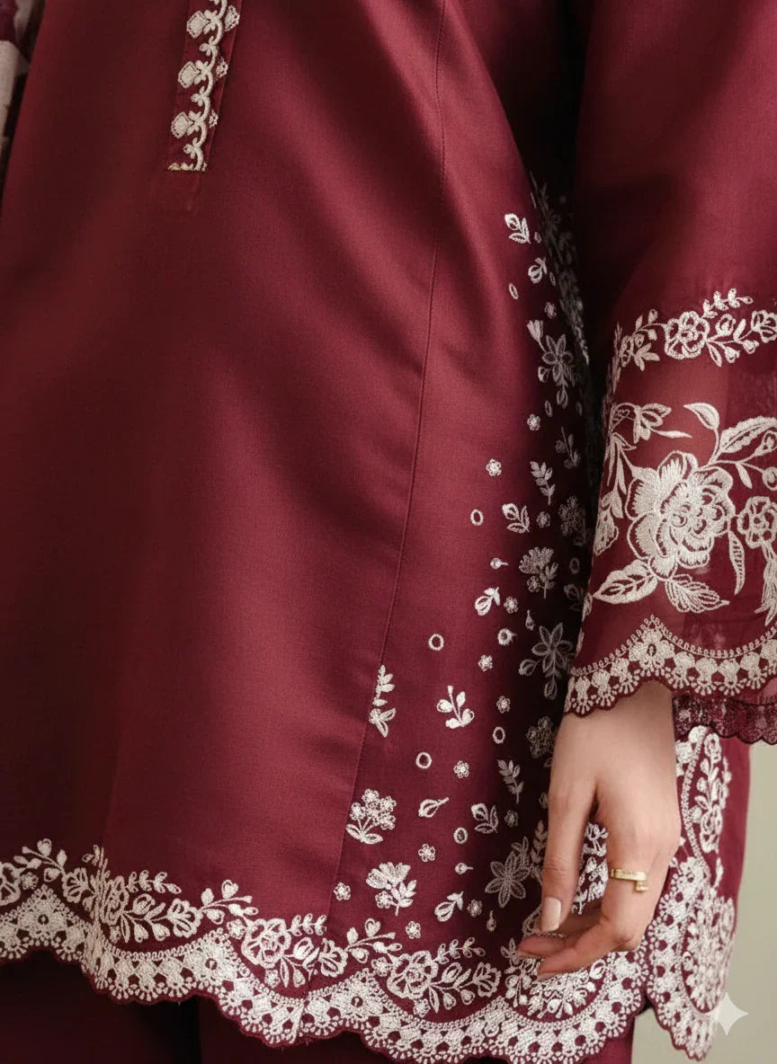 Coco by Zara Shahjahan Kb-107 | Unstitched Luxury Summer Fully Embroidered 3PCS