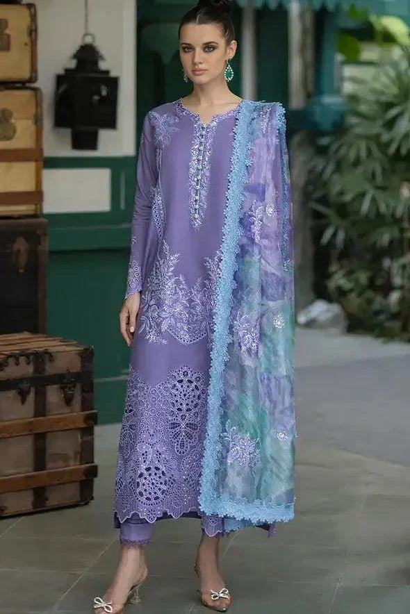 Mushq Kb-103 | Luxury Unstitched Fully Embroidered lawn 90/70