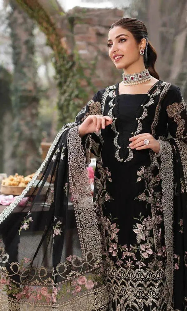 Mah -e-Rukh - Zf -02 Luxury Lawn 3PC Chikenkari Heavy Embroidered Suit | Summer Luxe '26