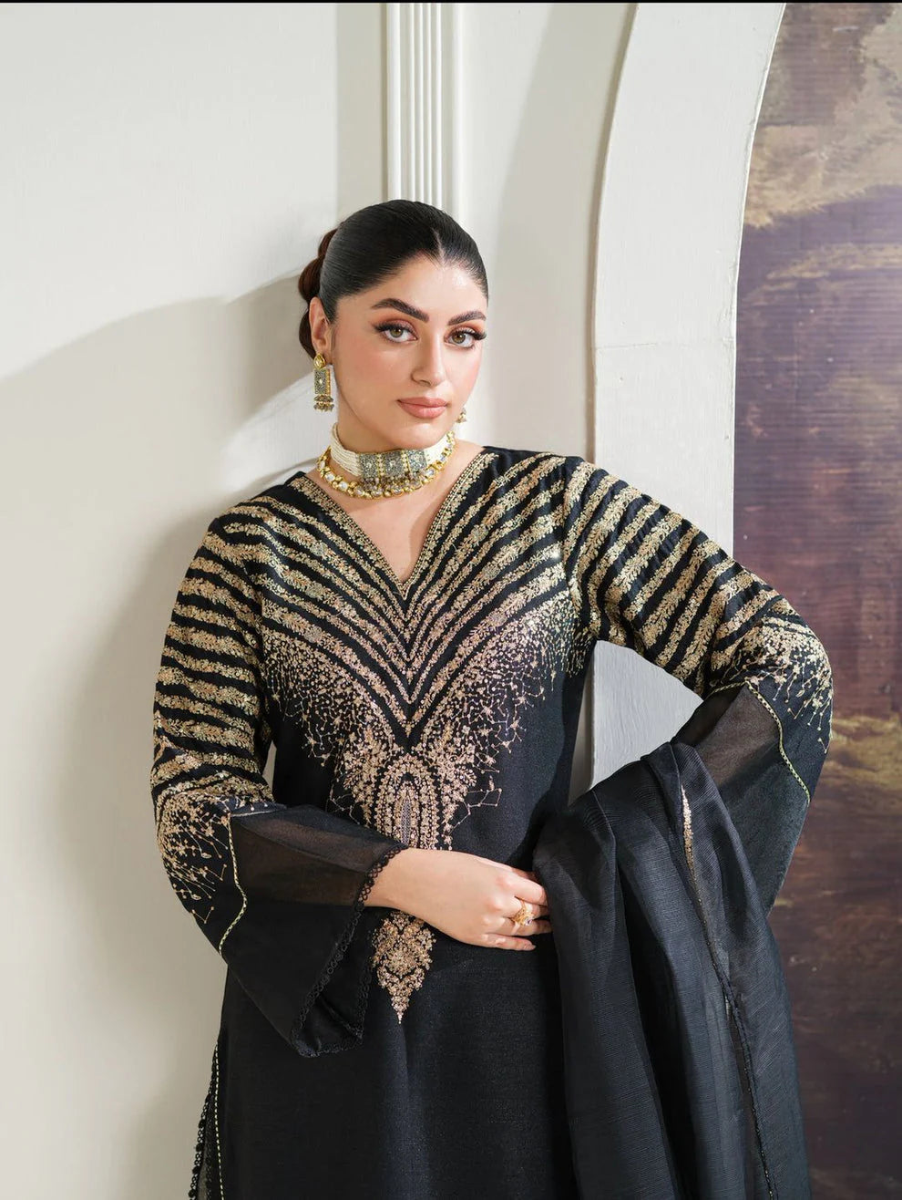Aurelia - Luxury Lawn 3PC Chikenkari Heavy Embroidered Suit | EA-094 Summer Luxe '26