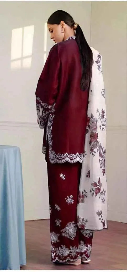 Coco by Zara Shahjahan Kb-107 | Unstitched Luxury Summer Fully Embroidered 3PCS