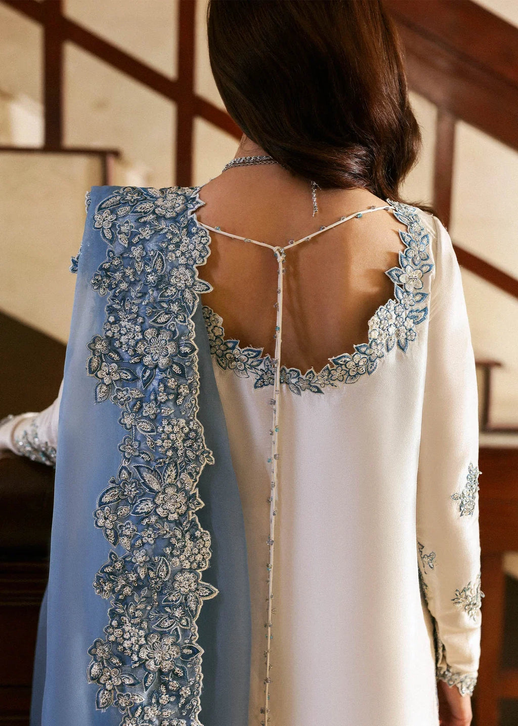 Rehar - Luxury Silk 3PC Chikenkari Heavy Embroidered Suit | EA-W- 121 Luxe '26