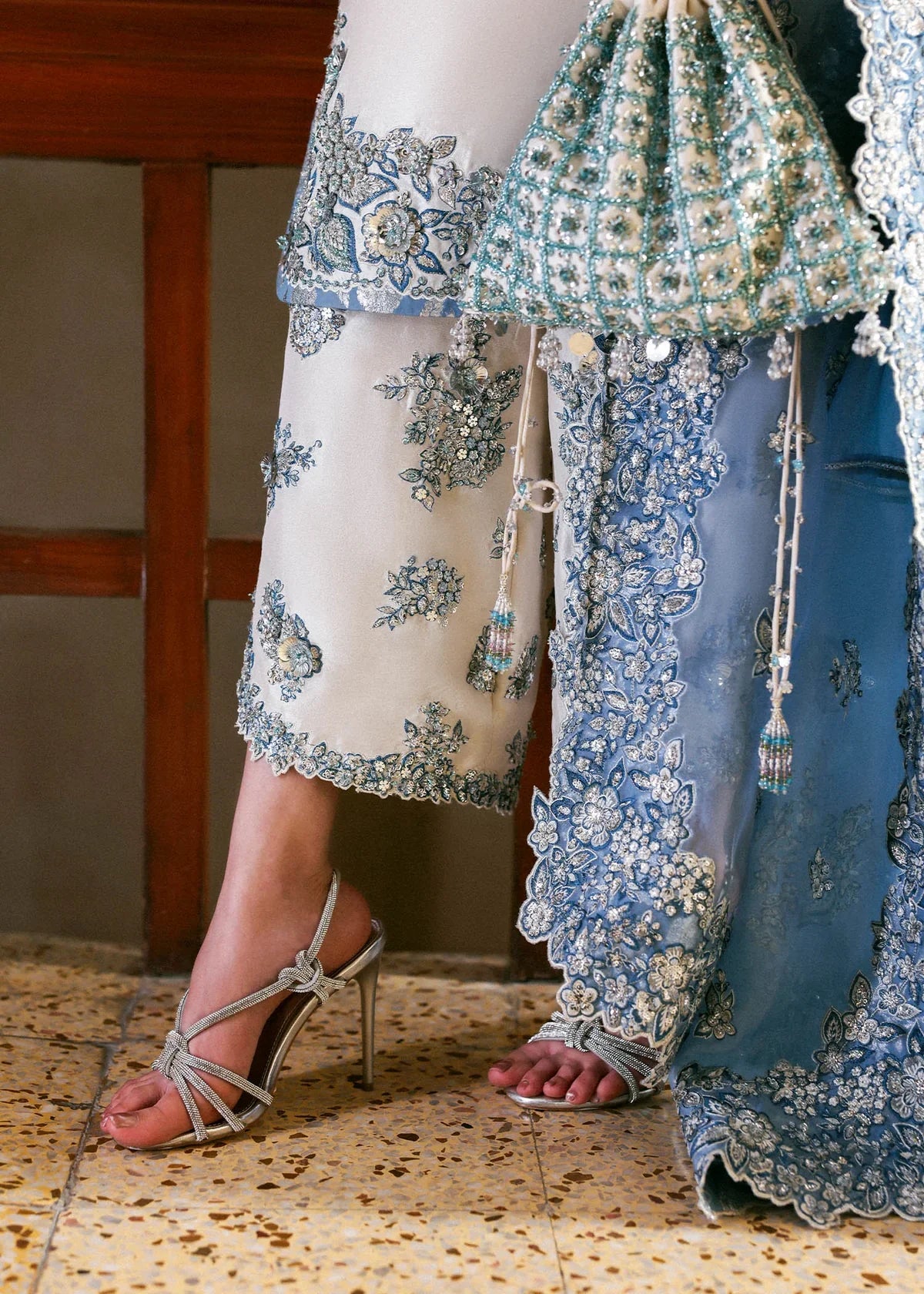 Rehar - Luxury Silk 3PC Chikenkari Heavy Embroidered Suit | EA-W- 121 Luxe '26