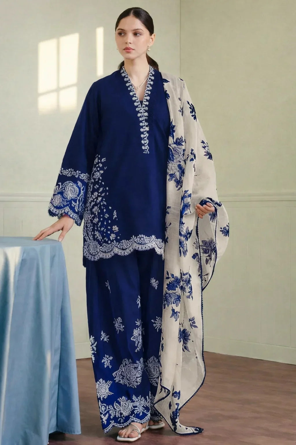Coco by Zara Shahjahan Kb-109 | Unstitched Luxury Summer Fully Embroidered 3PCS